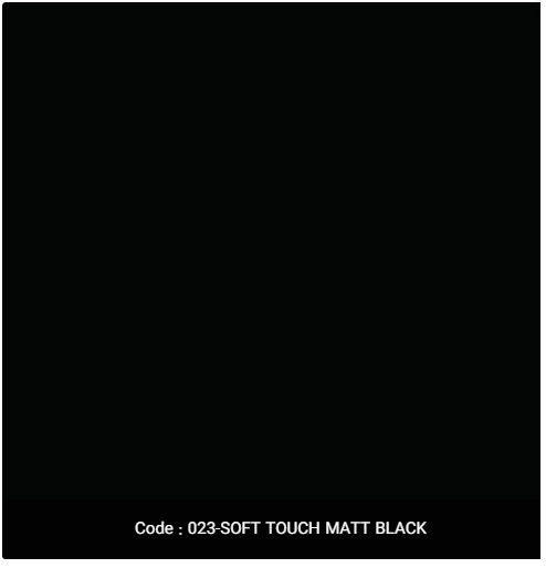 soft touch matt black